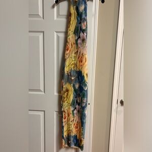 Floral Pleated Maxi Dress